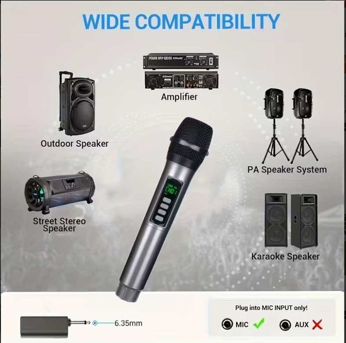 Безжичен микрофон с USB зареждане