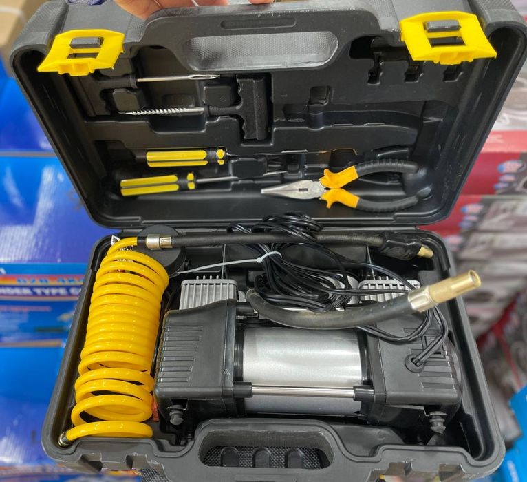 Двухцилиндровый компрессор насос для Автобусов и Камазов чемоданное