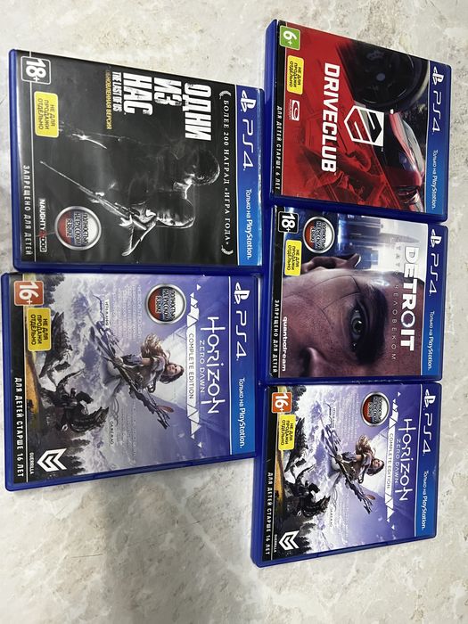 Продам диски на PS4 5 дисков