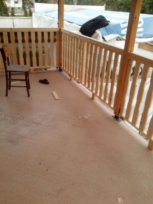 Дървен парапет по размер