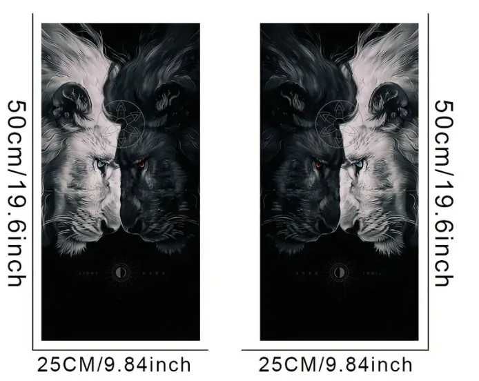 Винил за B-колони "Черен и бял лъв"