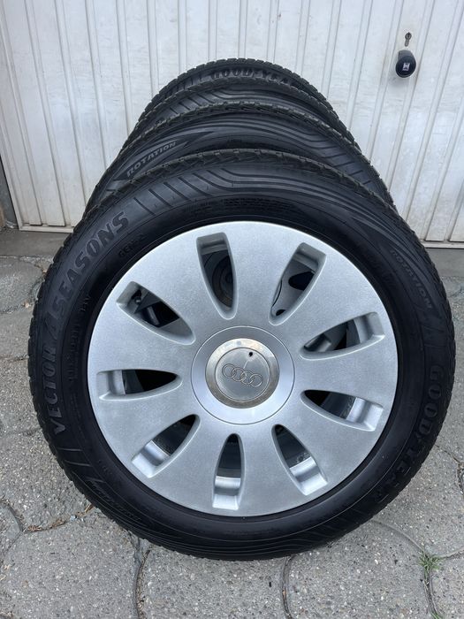 Jante aliaj 5x112mm, anvelope 205/55 R16, Audi A3, A4 B5 B6 B7, VW Seat Skoda