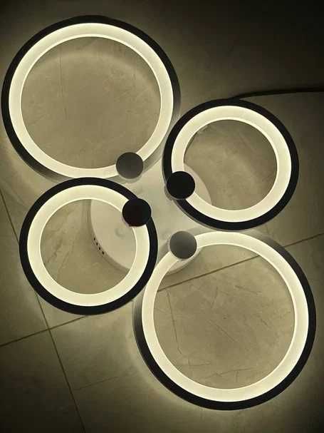 Люстра с управлением пультом, LED, доступна в размерах и 3 цвета...