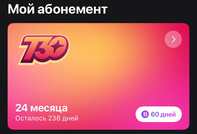 Универсальный абонемент 1 fit