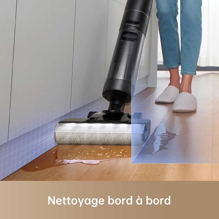 Вертикална прахосмукачка DREAME H13 Pro за сухо и мокро почистване, пране 60°C, сушене с горещ въздух 30 мин