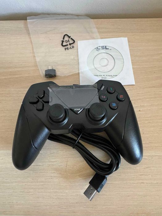Controller Gamepad USB PC, PS3 și Android — Dual Vibration, cu fir, nou