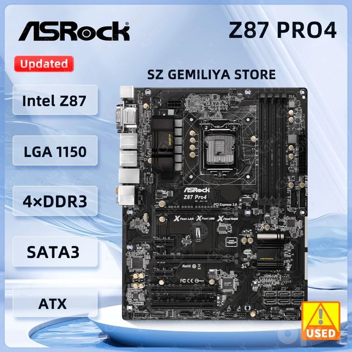Asrock Z87 Pro 4 Holati Yahshi Garantya Bor