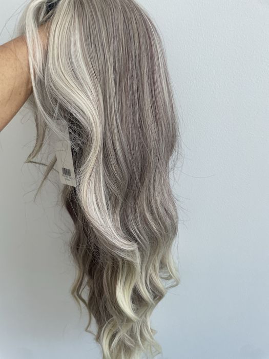 Peruca semi naturala blond balayage