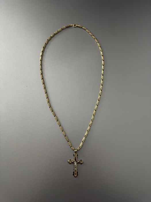 Lant De Aur + Cruce 14K 15,36g