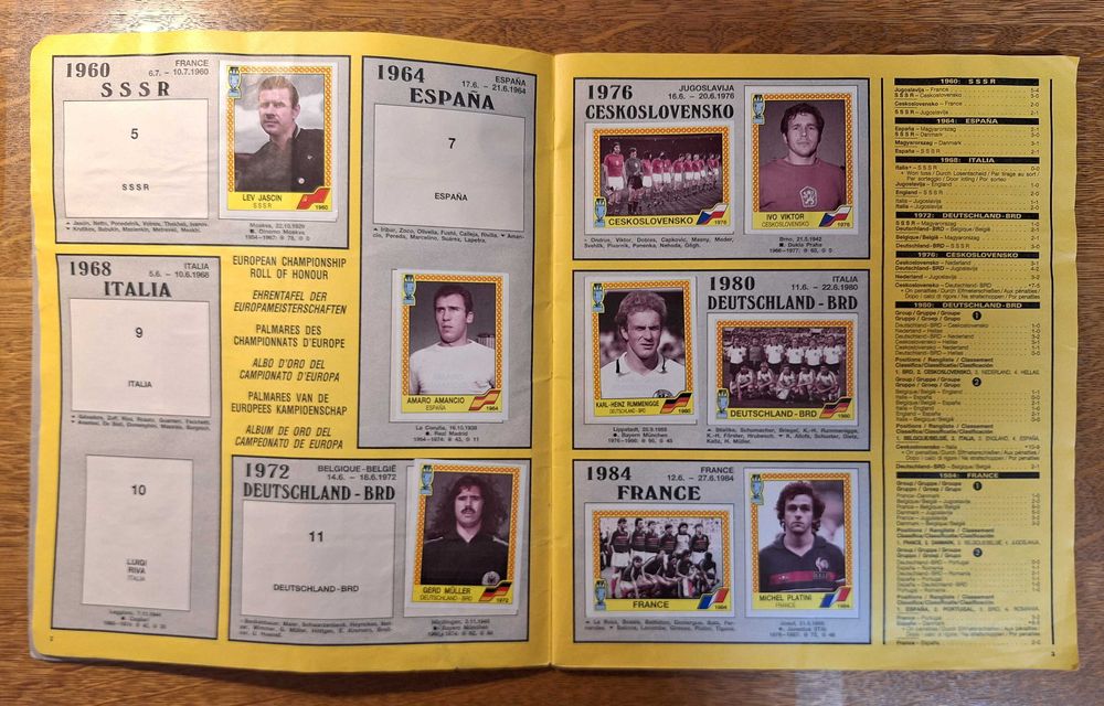 Албум Панини Евро 88