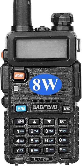 Statie radio portabila Baofeng UV-5R, putere emisie 8W,negru,sigilat