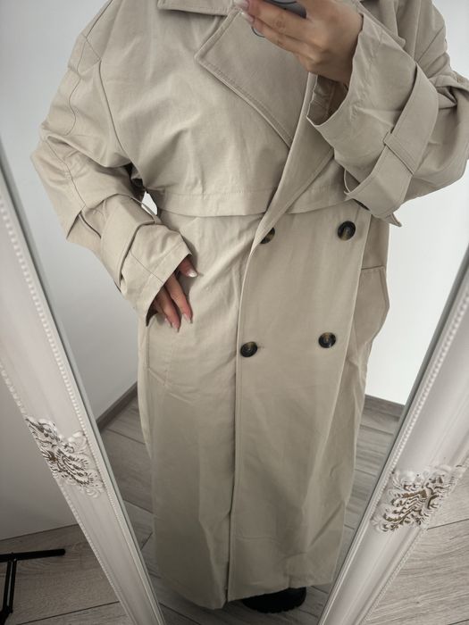 Trench lung mărime standard, nou-nouț, nepurtat