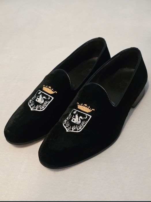 Loaferi mocasino catifea barbati 41