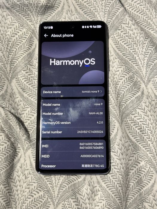 Huawei nova 9 harmony os cn 128 gb mov