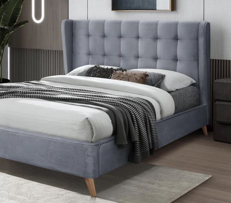 Тапицирано легло Estella Сиво 160