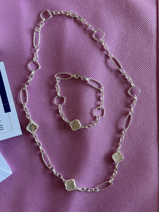 Сребърен комплект Swan Pearls