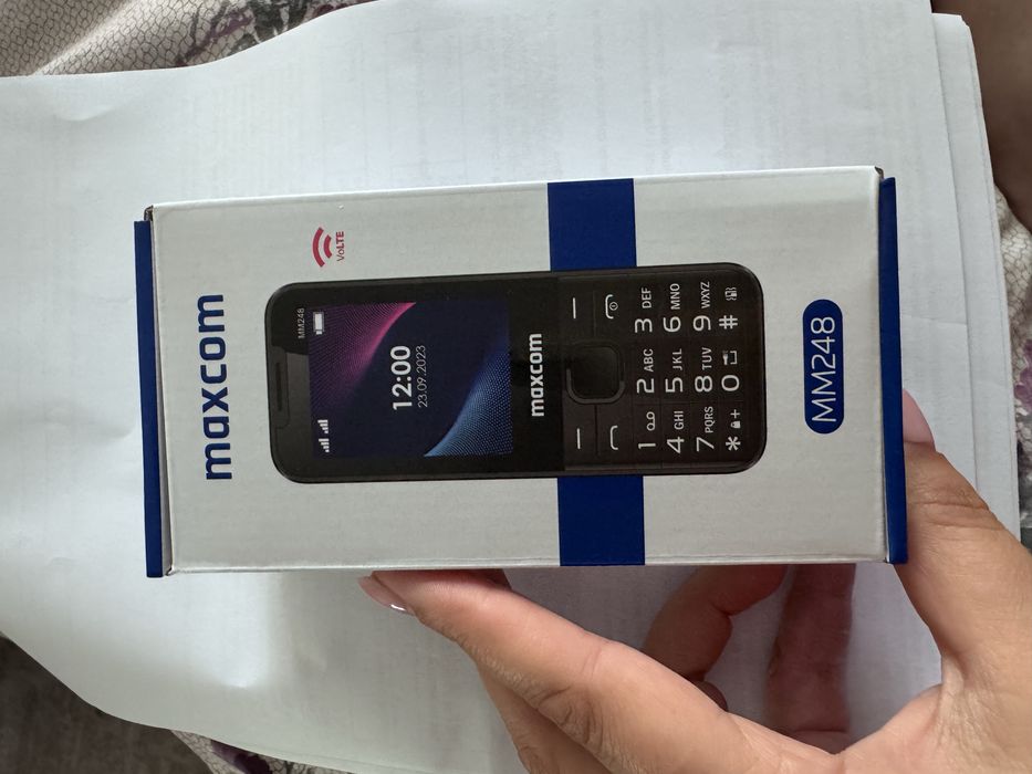 Telefon MAXCOM Classic MM248, 48MB RAM, 4G, Dual SIM, negru