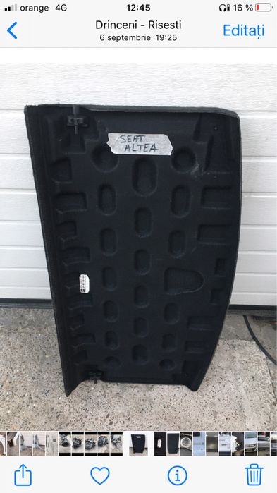 Polița Portbagaj  Seat Altea 2004-2010