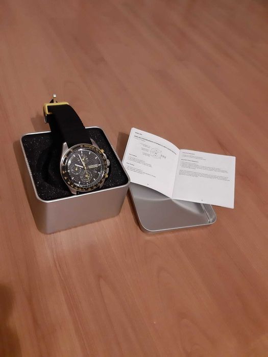 Vand Ceas  Fossil (Karcher) curea de silicon si piele