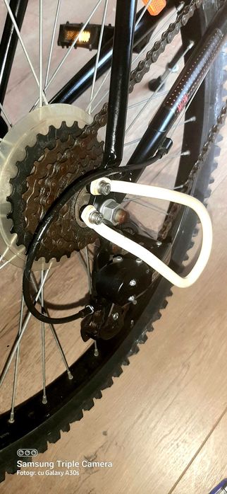 Bicicleta copii B'TWIN, 24", negru cu roz