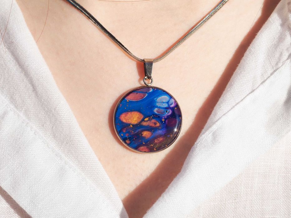 Акрилно колие | Неръждаема стомана | Ръчна изработка