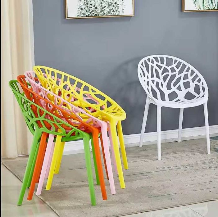 Градински стол Джина-полипропилен, син