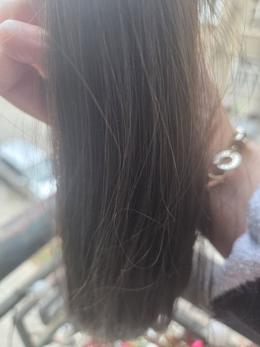 естествена славянска коса на опашка