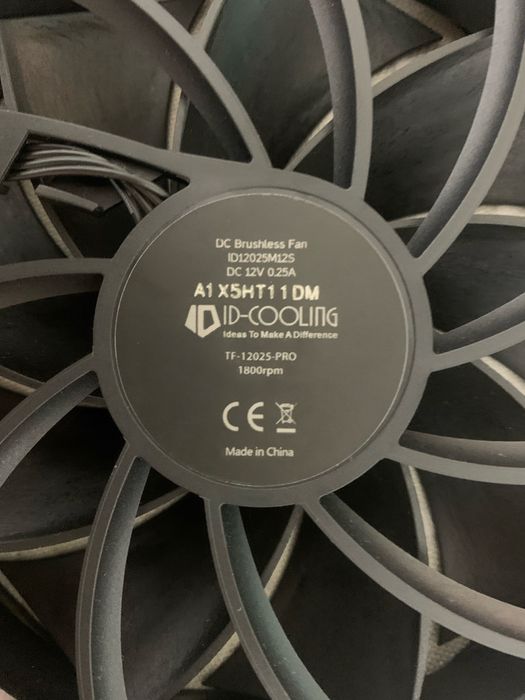 Корпусные кулера id cooling 120mm 3шт