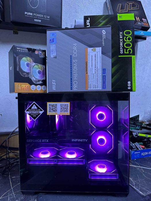 Игровой ПК Core i5-12400F/B760/Ram 16Gb/SSD 256/ RTX 5060 8Gb