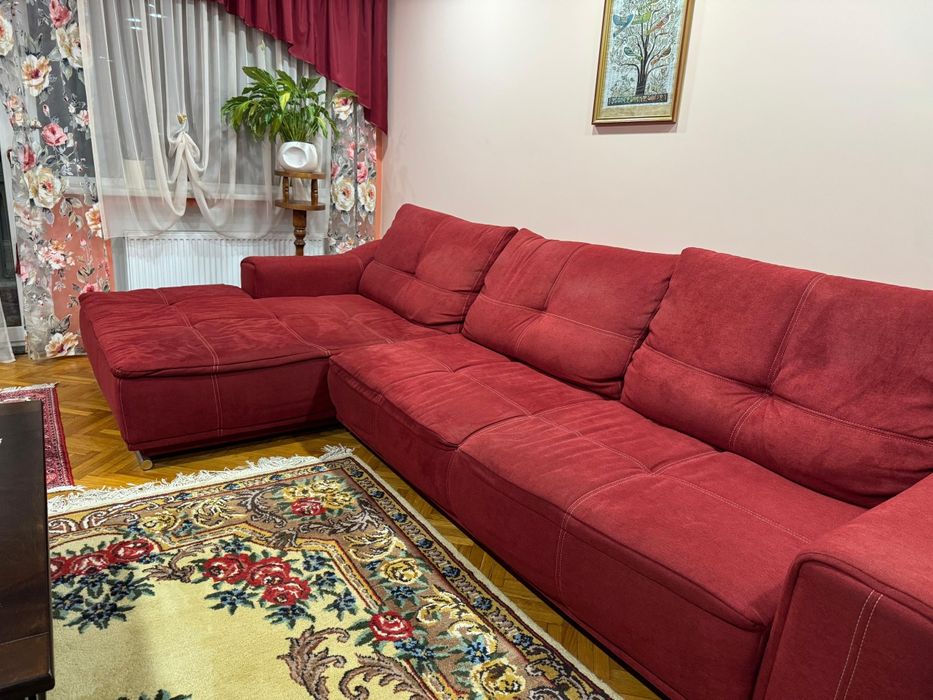 Canapea extensibila cu lada depozitare