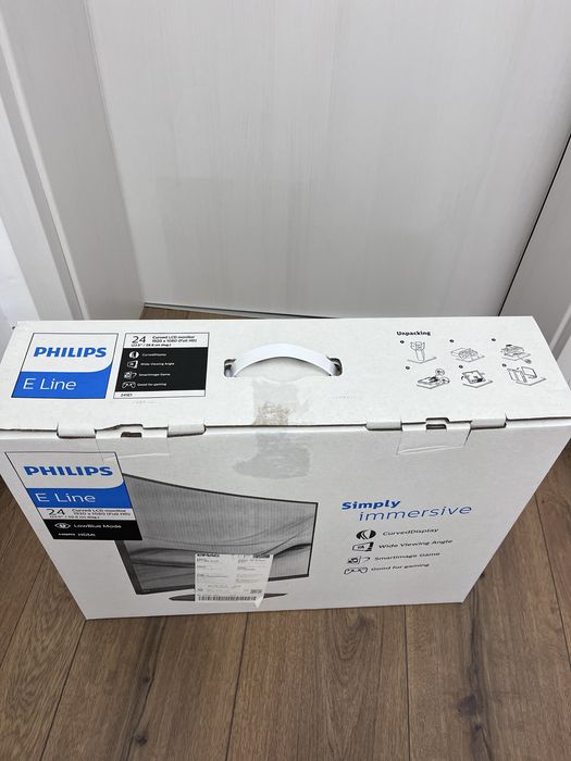 Monitor curbat LED VA Philips 23.6”