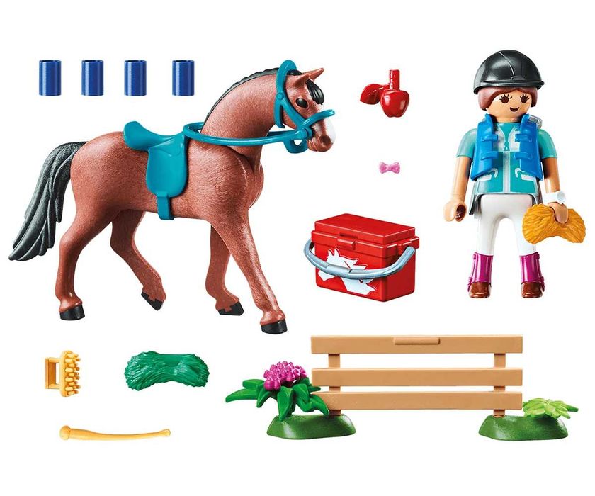 Playmobil - Подаръчен комплект Ферма за коне