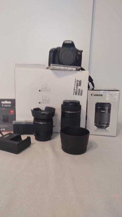 Canon EOS4000D фотоапарат+ EFS 55-250