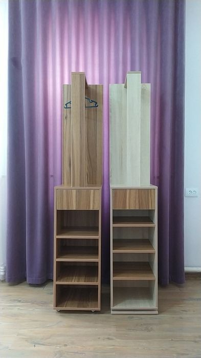 Гардероб органайзер 4 в 1, вешалка, зеркало, обувница, ящик, полка.