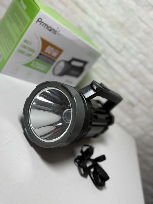 Lanternă Profesională LED Bibica Edition – Fascicul 3000m+, Afișaj Digital, 3 Moduri de Lumină, Acumulator Reîncărcabil Fast-Charge, 22x14x12cm