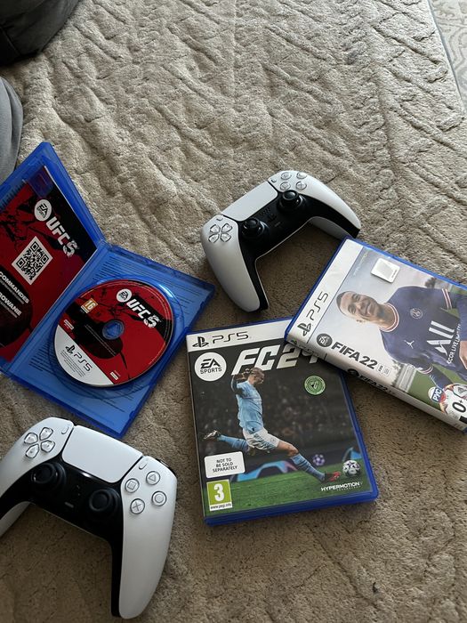 Продам PlayStation 5 + 2 геймпада + 6 игр