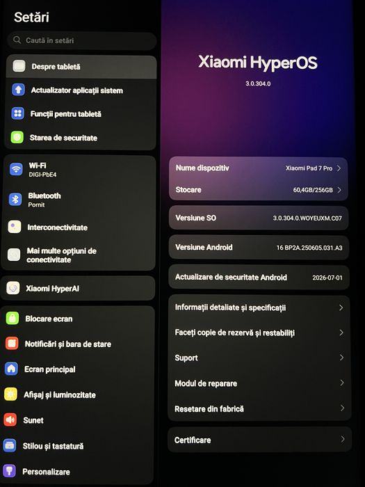 Xiaomi Pad 7 pro  / factura emag