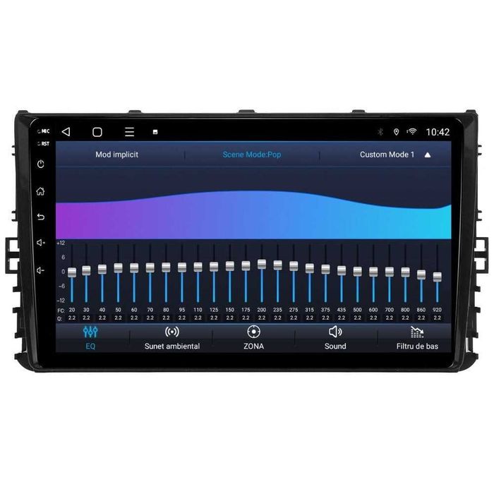 Navigatie Android 14 VW Polo VI T-Roc T-Cros 2017 Waze YouTube CarPlay