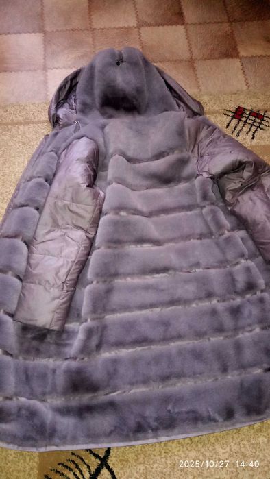 Пальто зимнее, ЭКО мех