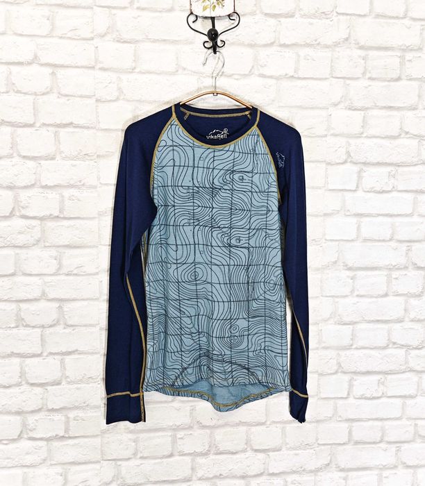 Vikafjell 100% Мериносова вълна дамски термо фланелка размер L