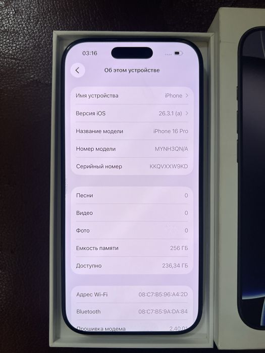 Iphone 16 pro 256 gb