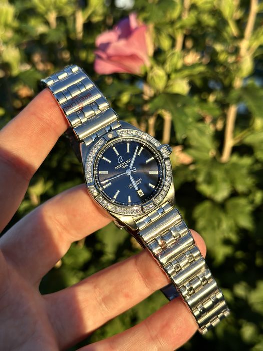breitling chronomat black dial 36,mm lady