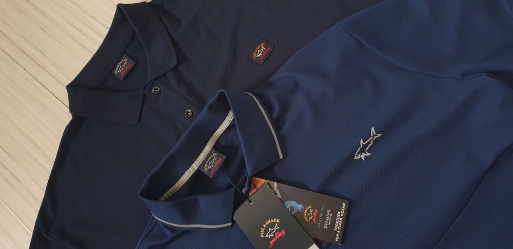 Paul & Shark Pique Cotton Mens Size 4XL и 3XL НОВО! ОРИГИНАЛНИ Тениски