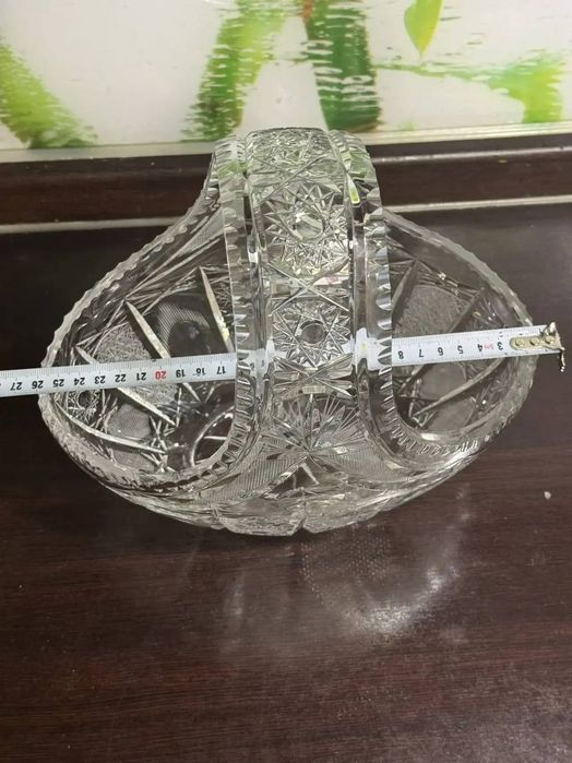 Корзина .Хрусталь.Богемия.Цена:85$