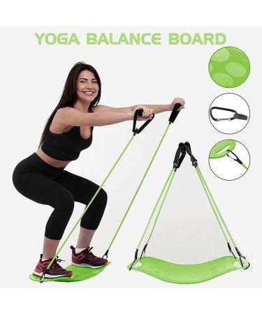 Фитнес Йога  Балансираща дъска с  2 ленти за съпротивление