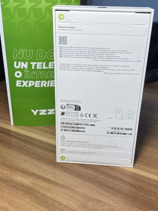 iPhone 17 Pro Max • 256 GB • Deep Blue