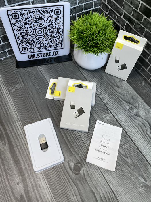 Bluetooth Адаптер Baseus BAO4 USB для ПК и ноутбука Bluetooth 5.0