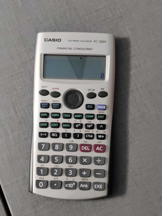 Calculator FINANCIAR - CASIO, model FC-100V , NOU , Made in Japan