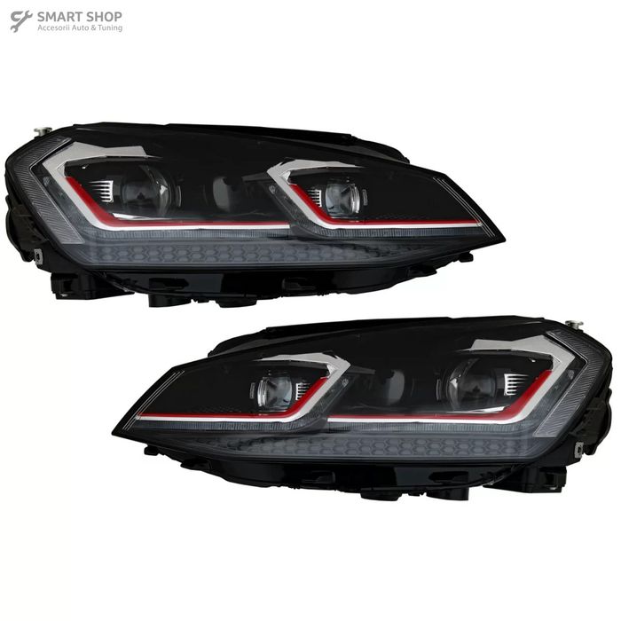 Faruri LED Bi-xenon Look VW Golf 7 VII (2012-2017) Facelift G7.5 GTI D