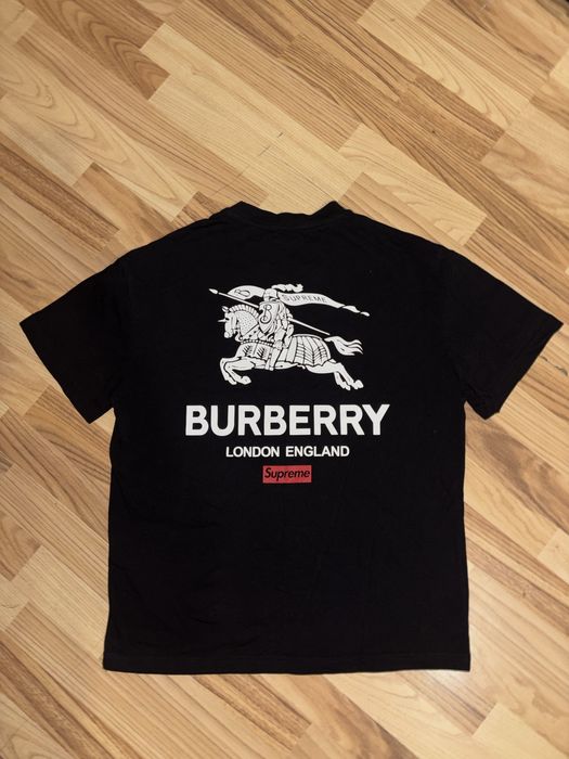 Tricou Burberry x Supreme